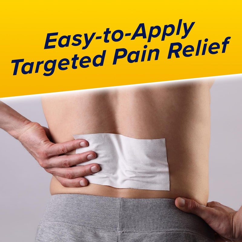 Aspercreme لصقة تخفيف الألم ماكس سترينث أسبيركريم مع ليدوكائين للظهر، خالية من الروائح - Image 5